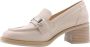 Nerogiardini Elegant Cher Moccasin Heels Beige Dames - Thumbnail 1