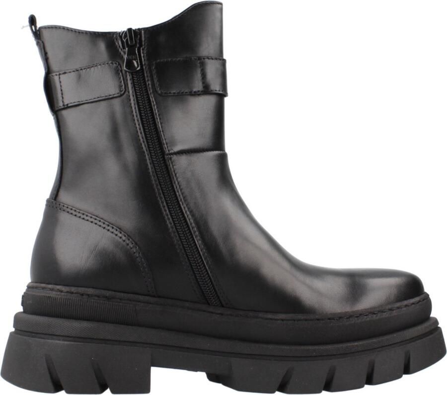 Nerogiardini Elegante Zwarte Leren Laarzen Black Dames