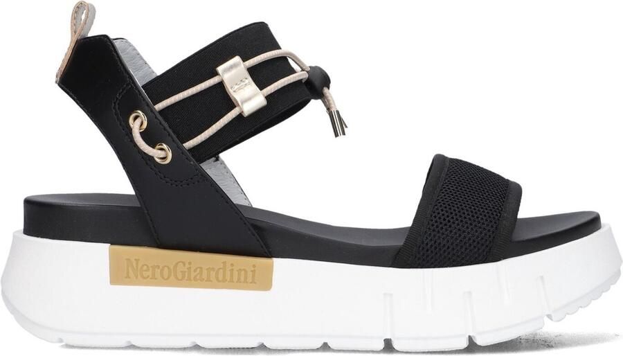 Nerogiardini Zwarte Lage Sandalen Elegante Zomerstijl Black Dames - Foto 2