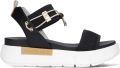 Nerogiardini Zwarte Lage Sandalen Elegante Zomerstijl Black Dames - Zwart