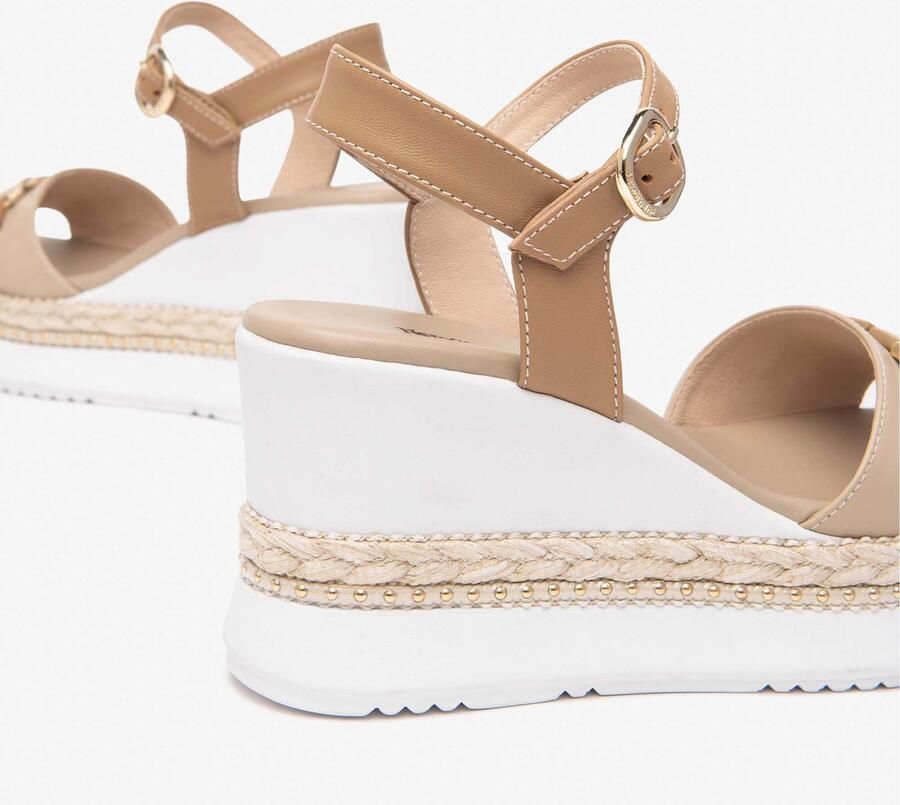 NeroGiardini Sandalen met sleehak Tamigi Nappa Pandora Corda Pu.Monod.Bagheria 17