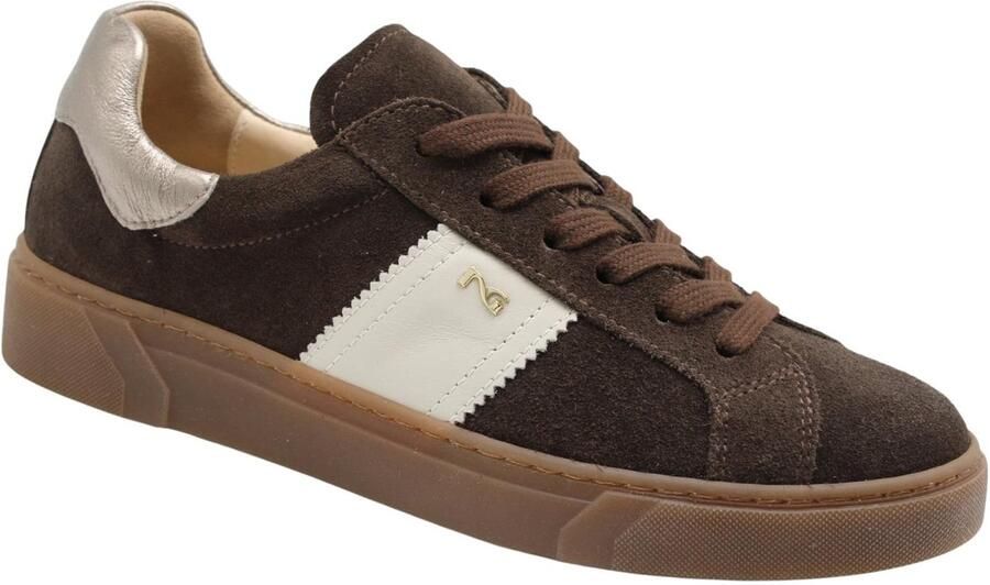 NeroGiardini Sneaker Arold Donkerbruin Velvet Milk 1039 Etoile Luipaard Tr M Fashion Wear Vrouwen