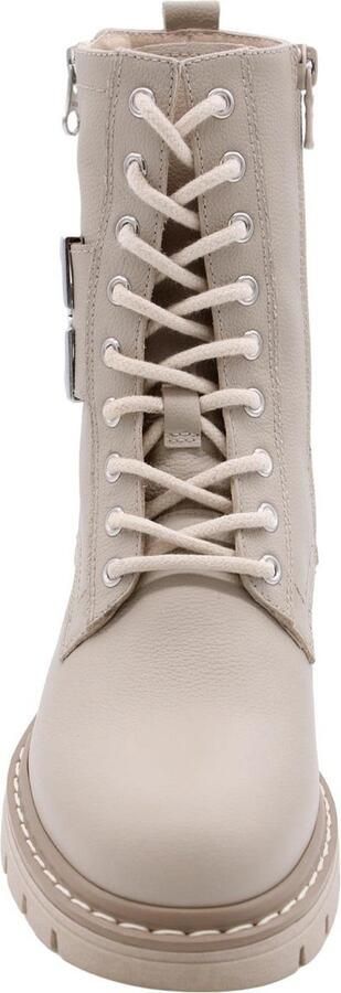Nerogiardini Leren Enkellaarzen voor Modeliefhebbers Beige Dames