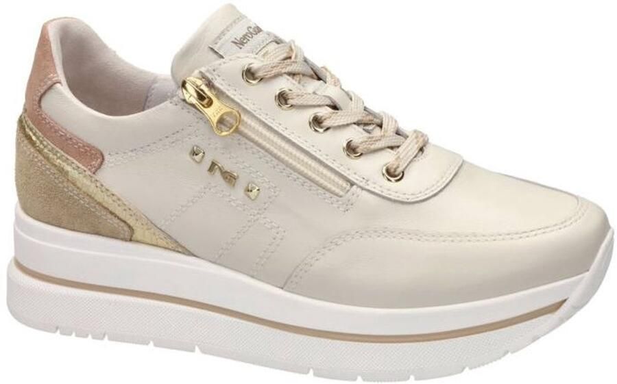 Nero Giardini -Dames off-white-crÈme-ivoorkleur sneakers