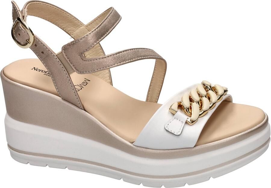 NeroGiardini Sandalen met sleehak Loira Etoile Sand Saturn Poli.Ussita 42695 Bi