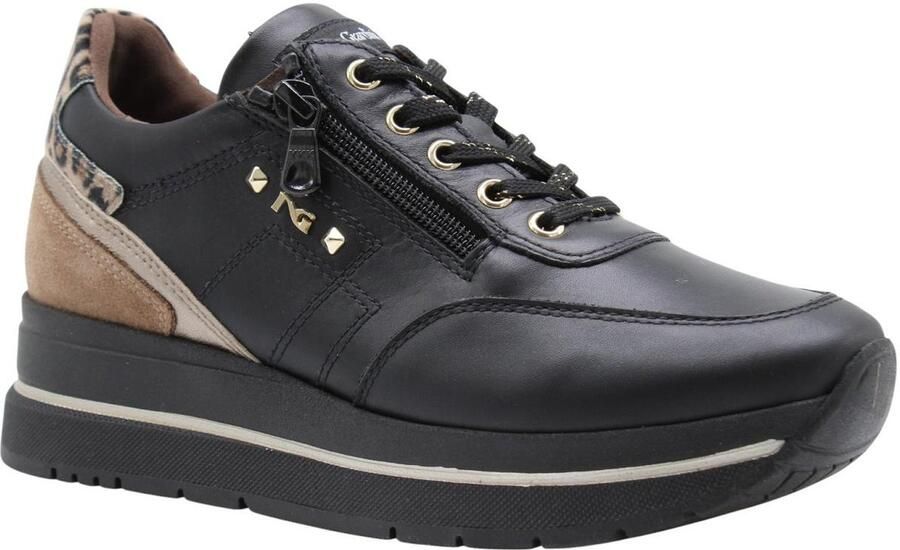 Nero Giardini NeroGiardini I610736D-100 Guanto Nero Zwarte dames sneaker