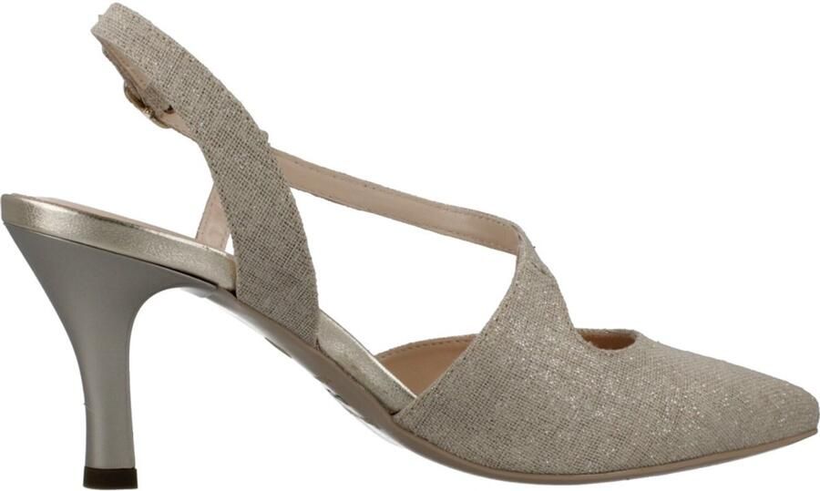 NeroGiardini Hakschoenen T.Lino Lurex 06 Beig Tpu Natuurlijke Bron Fashion Wear Vrouwen