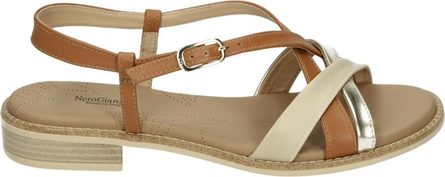 Nero Giardini E615890D Platte sandalenDames Sandalen Wit beige