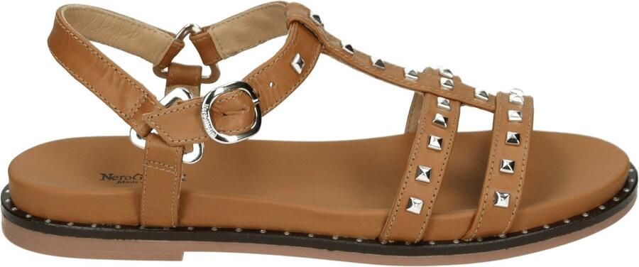 Nero Giardini E615921D Platte sandalenDames Sandalen Cognac