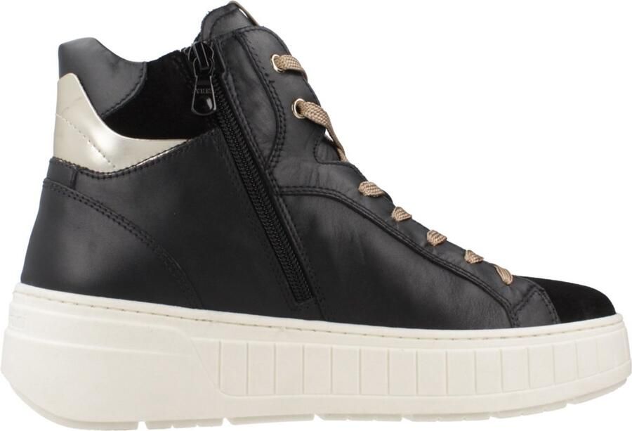 Nerogiardini Leren Dames Sneakers Modern Veelzijdig Black