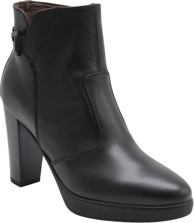 Nero Giardini NeroGiardini Dames enkellaars met hak I617270D-100 Zwart