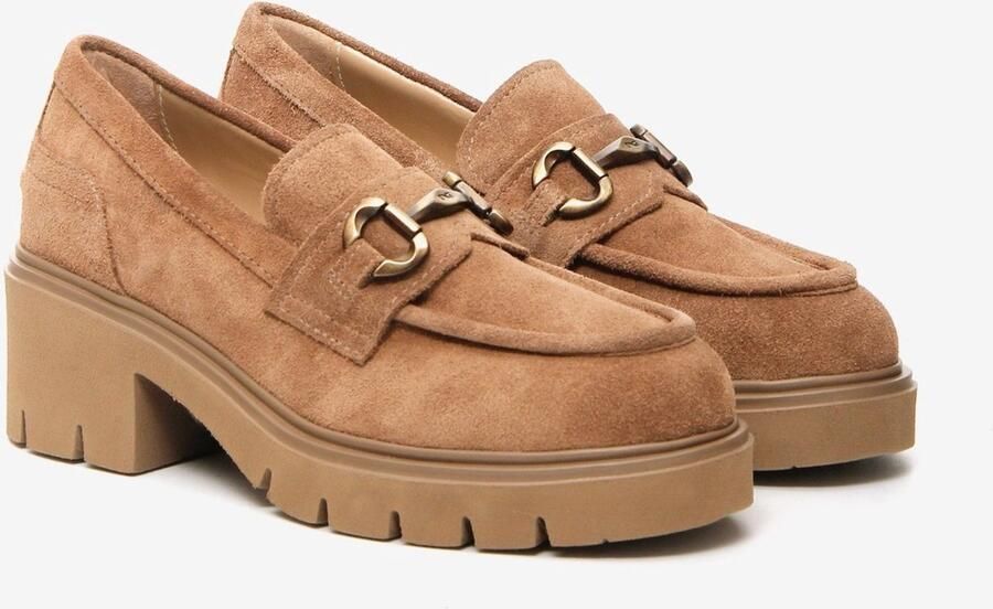 NeroGiardini Elegante Schoen Velour Eva Urban Taupe 6 Fashion Wear Vrouwen