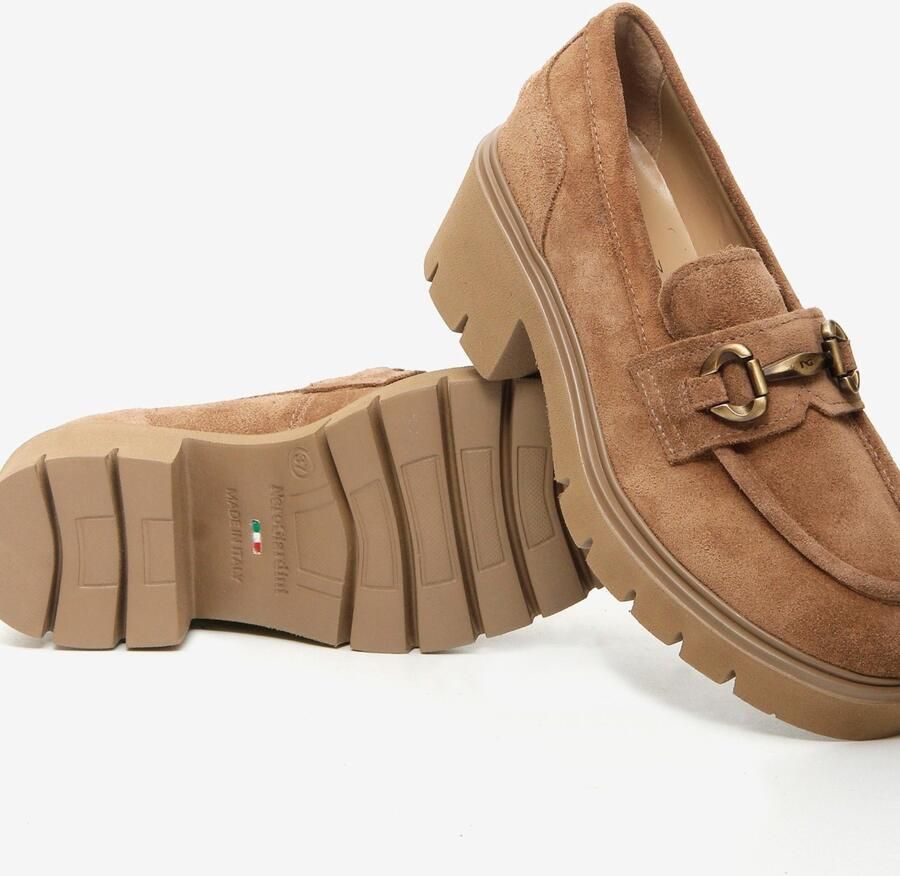 NeroGiardini Elegante Schoen Velour Eva Urban Taupe 6 Fashion Wear Vrouwen