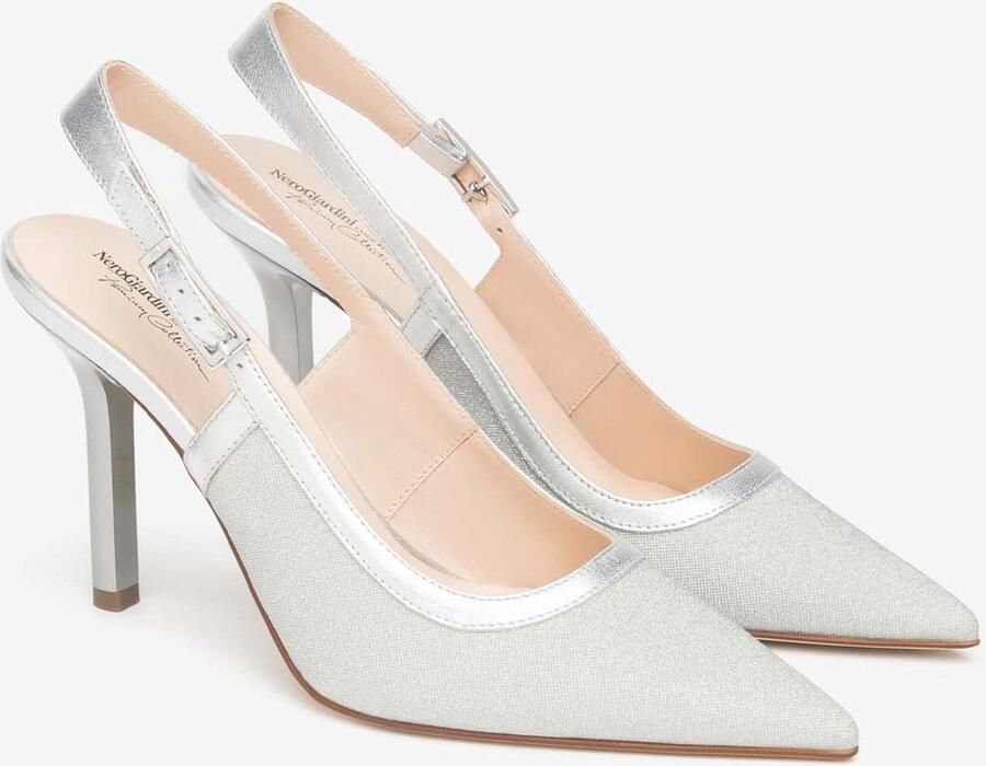 NeroGiardini Hakschoenen T.Microglitter Argen Nettuno Argento Tpu Sia Natur Fashion Wear Vrouwen