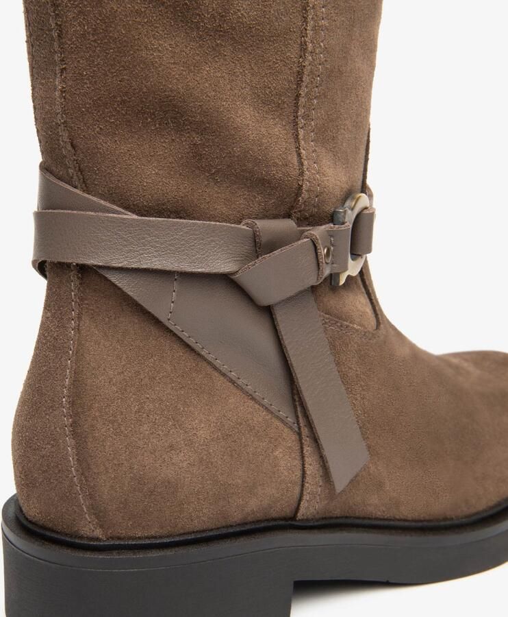 NeroGiardini Laarzen Velour Sauvage Taupe Tr Altamura 8252 Lig Fashion Wear Vrouwen