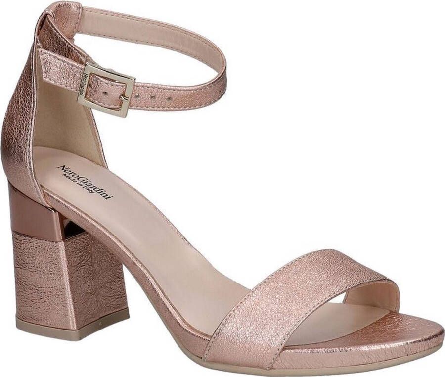 Nerogiardini Gelamineerde sandaal in phard kleur Pink Dames