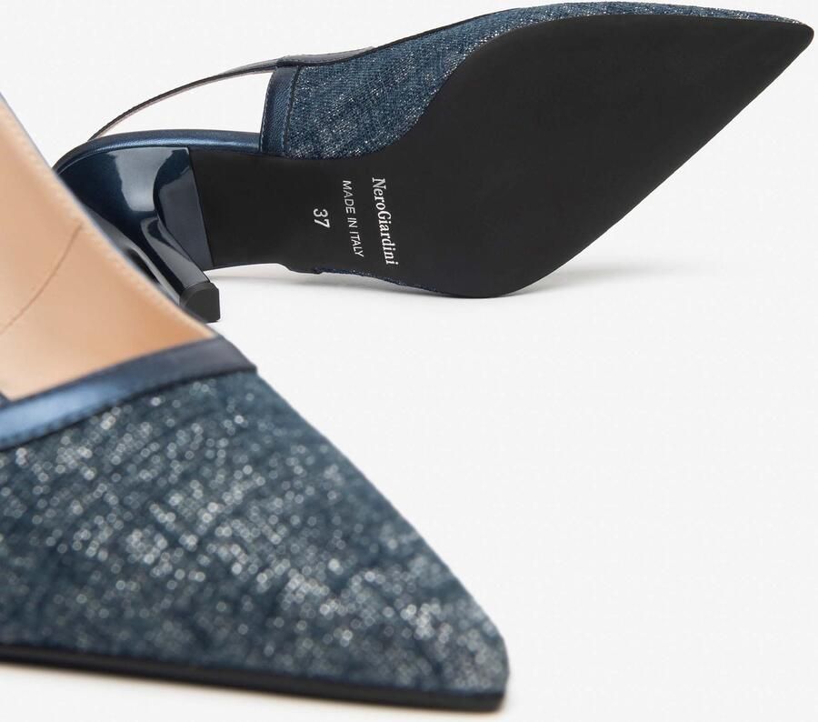 NeroGiardini Schoenen Met Hak T.Lino Lurex 06 Avio Nettuno Oceano Tpu Sia Nero Fashion Wear Vrouwen