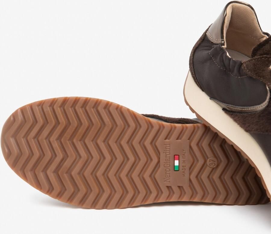 NeroGiardini Sneaker Arold Colo Savana Brown T.Patty T.Crom Tortora Fashion Wear Vrouwen