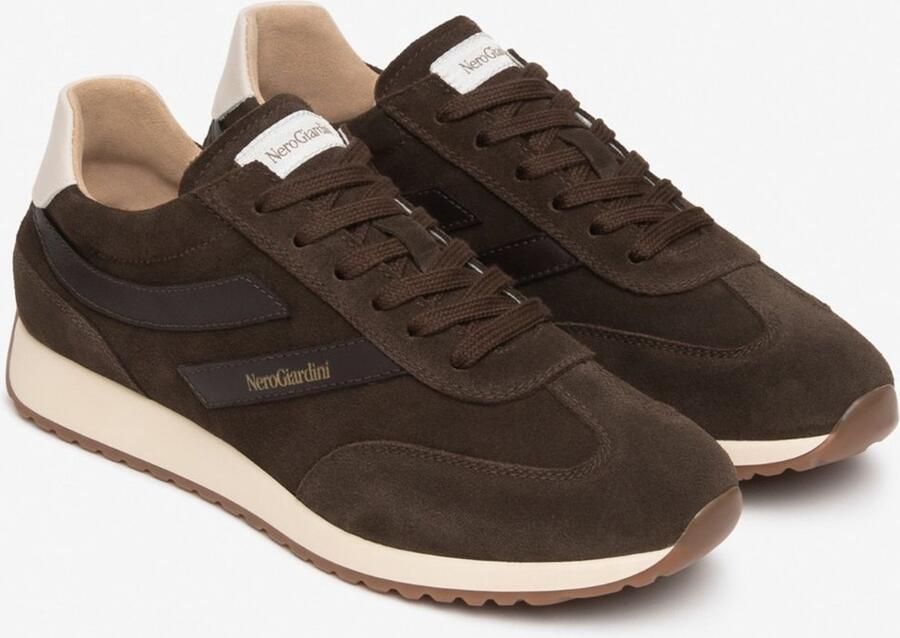 NeroGiardini Sneaker Arold Colo Savana Brown Velvet Milk 1039 Tr Este 9 Fashion Wear Vrouwen
