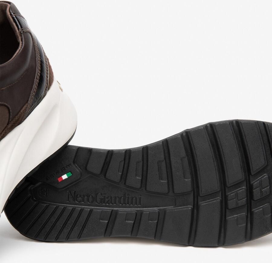 NeroGiardini Sneaker Arold Colo T.Wax Gots Savana Brown Zeus Fashion Wear Vrouwen