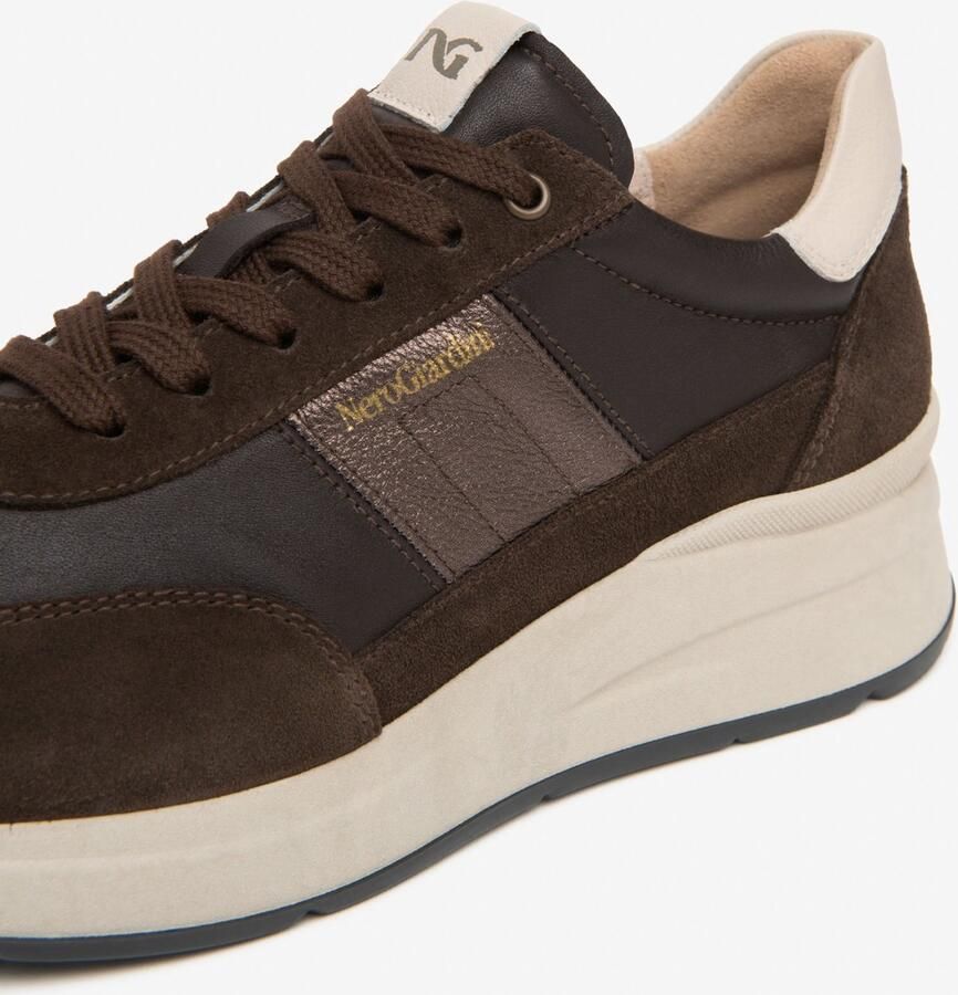 NeroGiardini Sneaker Arold Donkerbruin Savana Bruin Omega Donkerbruin Dollar Fashion Wear Vrouwen - Foto 1