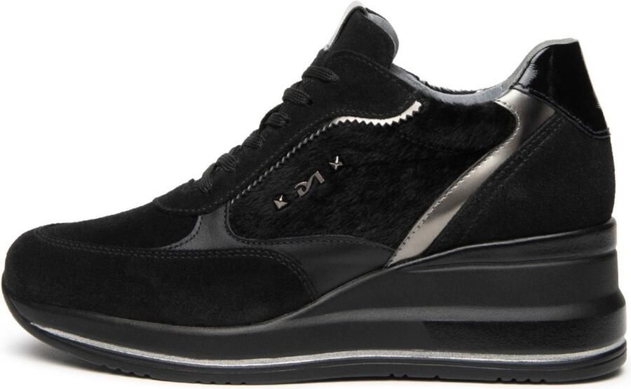 NeroGiardini Sneaker Arold Velo Guanto T.Patty T.Brill Antracite P Fashion Wear Vrouwen