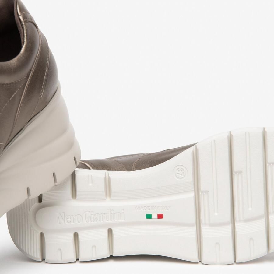 NeroGiardini Sneaker Bagoya T.Brill Platino 6074 Eva Agosta 8769 007 Fashion Wear Vrouwen