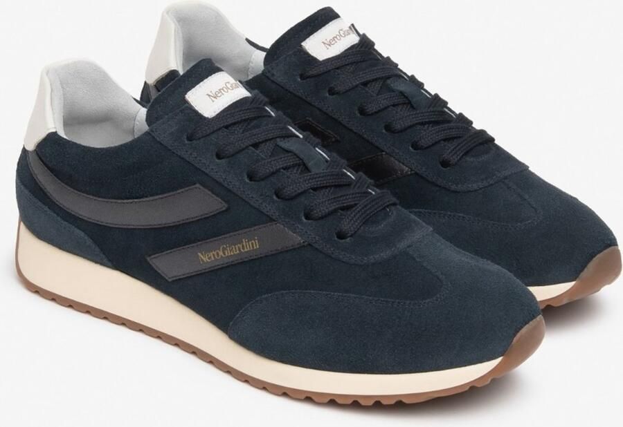 NeroGiardini Sneaker Velour 225 Flash Blauw Velvet Milk 1039 Tr Este 9790 Fashion Wear Vrouwen - Foto 2
