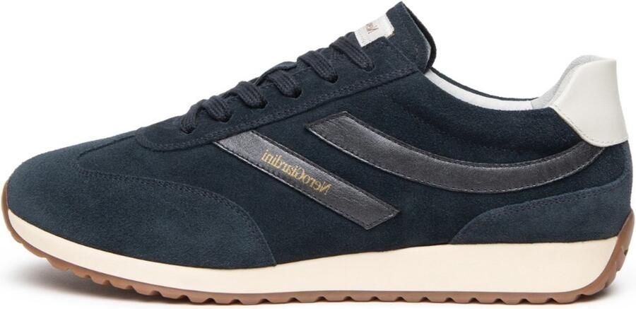 NeroGiardini Sneaker Velour 225 Flash Blauw Velvet Milk 1039 Tr Este 9790 Fashion Wear Vrouwen