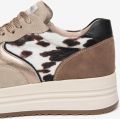 NeroGiardini Sneaker Velour Lunare Taupe Grijs Ilka 700 Velour Mou P Fashion Wear Vrouwen - Beige