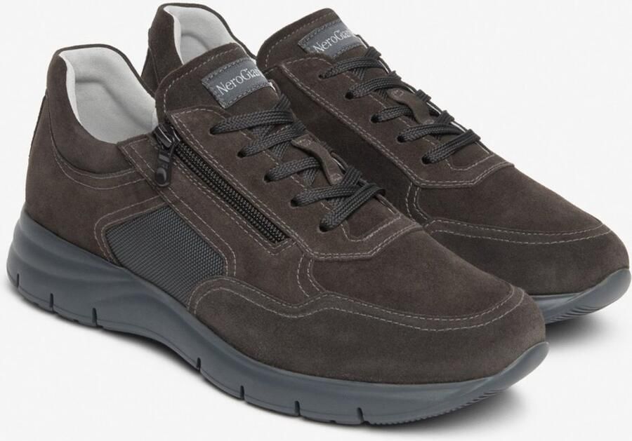 NeroGiardini Sneaker Velour T.Wave Cemento 122 Eva Andalo 8770 001 Fashion Wear Volwassen