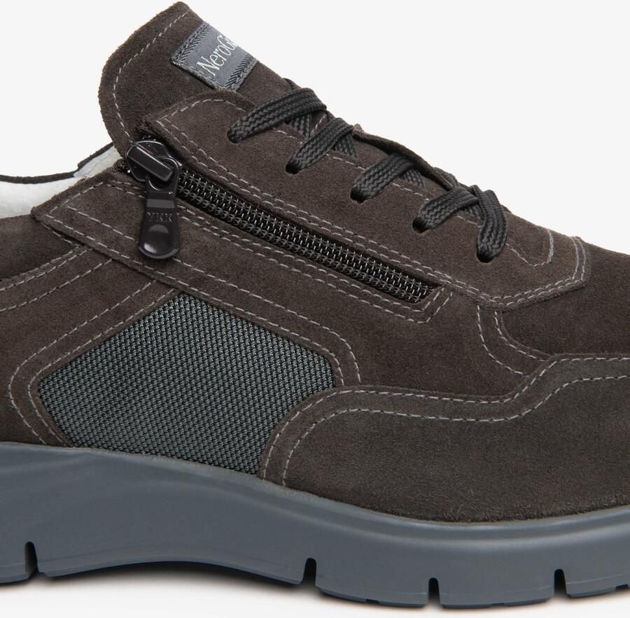 NeroGiardini Sneaker Velour T.Wave Cemento 122 Eva Andalo 8770 001 Fashion Wear Volwassen