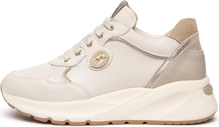 NeroGiardini Sneaker Velvet 1039 Etoile Leo Cairo Beige Velour Camel Pu Fashion Wear Vrouwen
