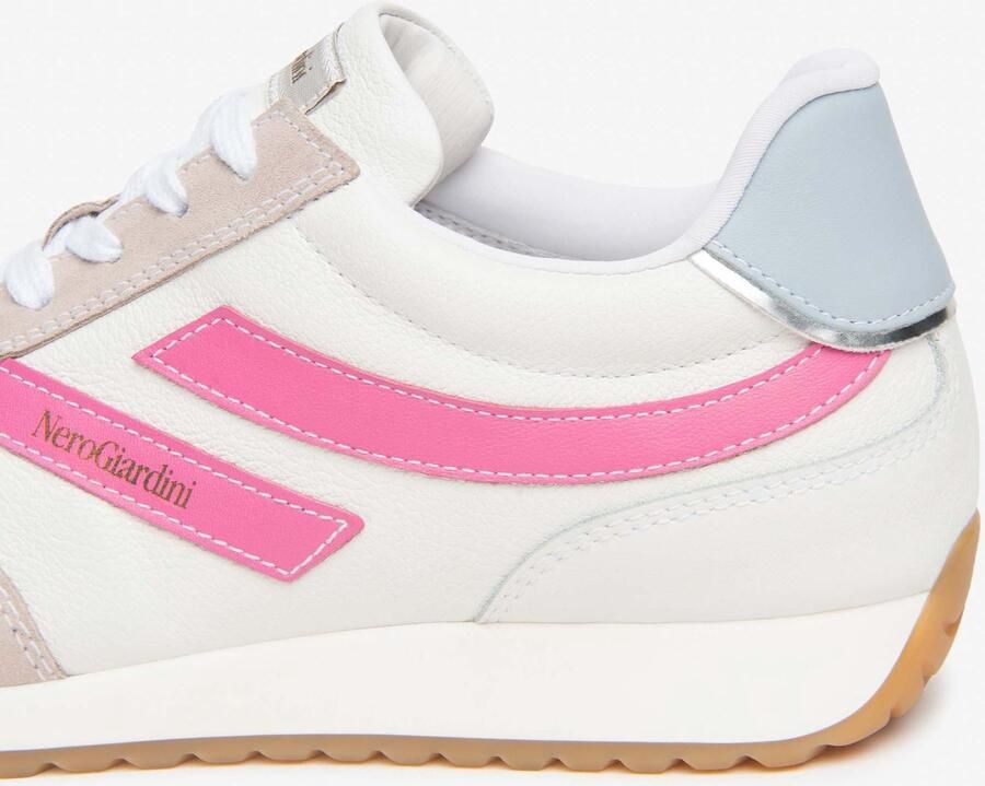 NeroGiardini Sneakers Velour Femme Dollarino Bianco Nappa Pandora Ibis P Fashion Wear Vrouwen - Foto 2