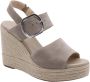Nerogiardini Leren Hoge Hakken met Gesp Sluiting Beige Dames - Thumbnail 12