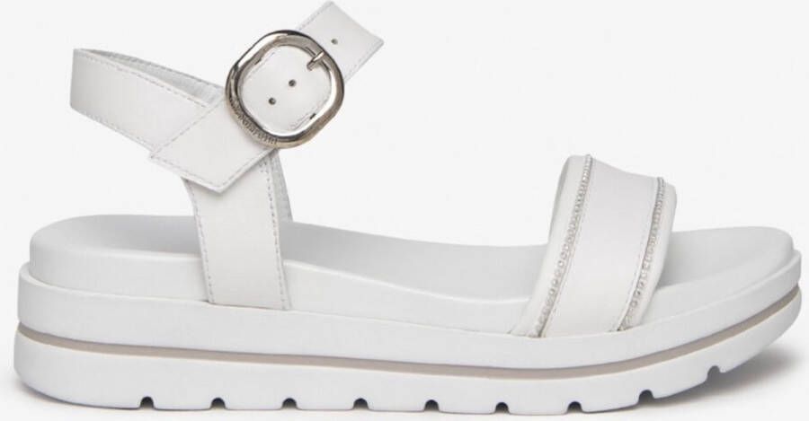 Nerogiardini Witte platform sandaal White Dames