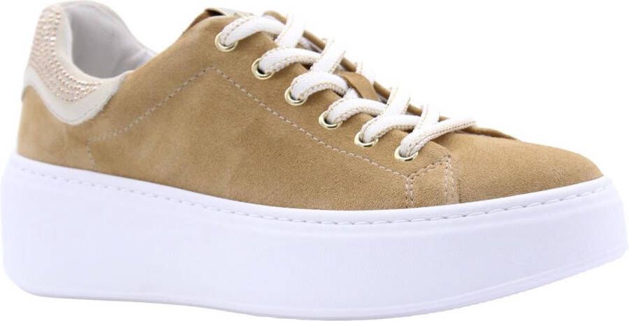 Nero Giardini NeroGiardini E306450D 614 Beige combi kleurige sneaker met rits