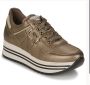 Nerogiardini Bronzen Gelamineerde Leren Sneaker Brown Dames - Thumbnail 13
