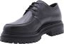 Nerogiardini Leren Veterschoenen voor Dames Zwart Dames - Thumbnail 5