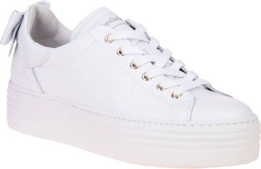 Nerogiardini Witte sneakers met strik White Dames