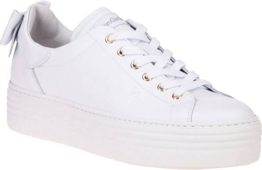 Nero Giardini Witte Sneaker Strikje