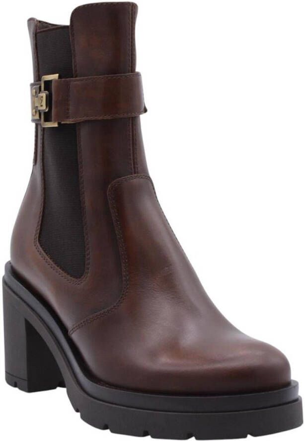 NeroGiardini Lage Sneakers Velour T.Curly 13 T.Brill Platino 6074 T.Crom To