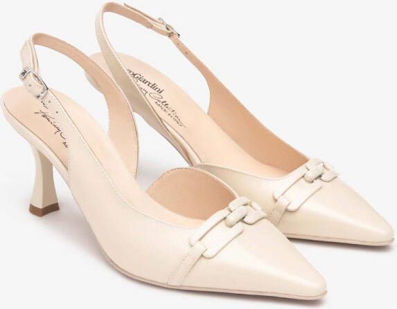 NeroGiardini Geschilderde Melk Schoenen Met Hoge Haak 1039 Tpu Elice Tito Natur Fashion Wear Vrouwen