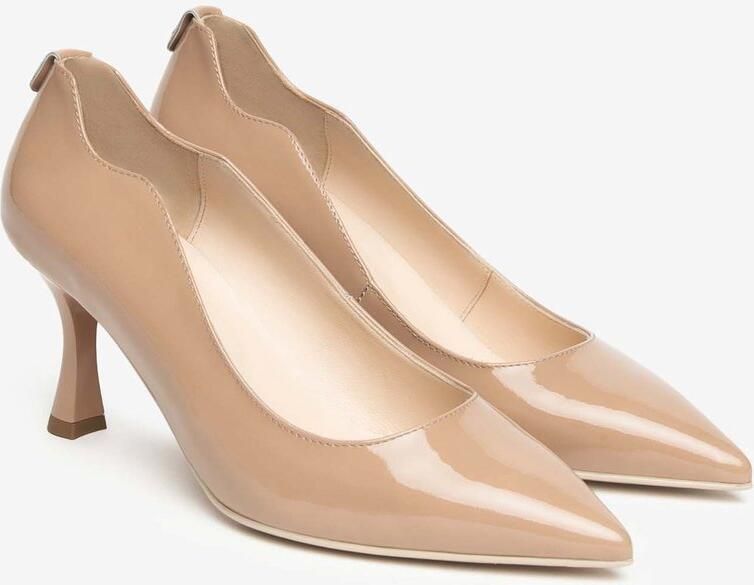 NeroGiardini Adam Alek Natuurlijke Patent Tpu Schoenen Met Hoge Haak Fashion Wear Vrouwen