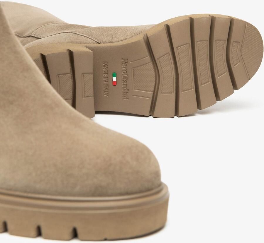 NeroGiardini Arold Eva Urbana Taupe Laarzen 6 Fashion Wear Vrouwen