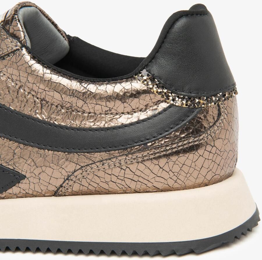 NeroGiardini Crack Metal Sneaker Argi Black Glove T.Glitter Gr.Top Sab Streetwear Vrouwen