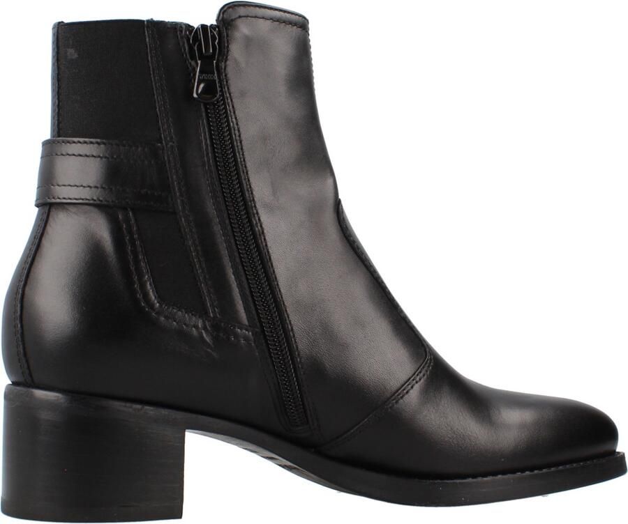 NeroGiardini Dames enkellaars met klein hakje I617213D-100 Zwart