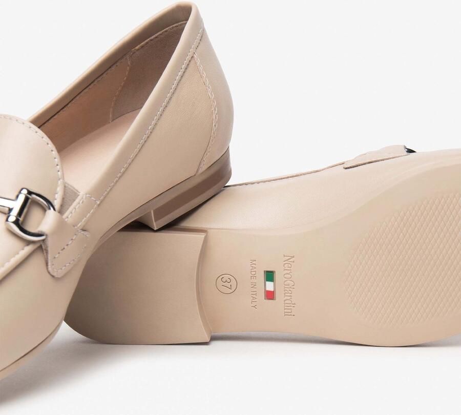 NeroGiardini Elegante Schoenen Nappa Pandora Lino Tr Carrara 8191 Natu Fashion Wear Vrouwen