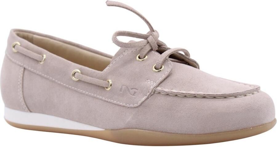 NeroGiardini Elegante Schoenen Velour Tr Dogna Amber Ivoor Fashion Wear Vrouwen