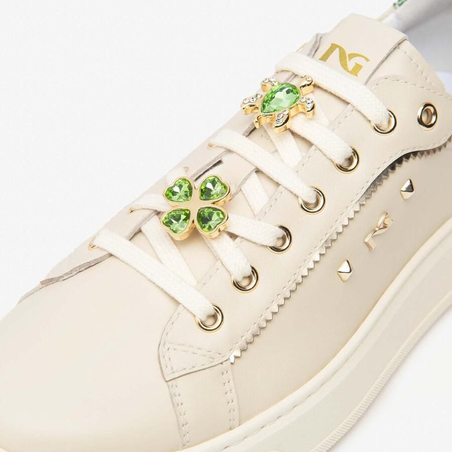 NeroGiardini Fluwelen Sneaker 1039 Nappa Lux Groen 2251 T.Brill Platinum 6 Fashion Wear Vrouwen
